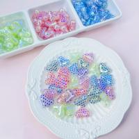 Plated Acrylic Beads Heart DIY Sold By Bag