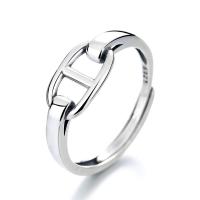 Sterling Silver Jewelry Finger Ring, 925 sterline d'argento, gioielli di moda & per la donna, assenza di nichel,piombo&cadmio, 7mm, Venduto da PC