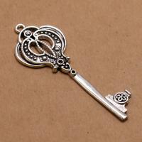 Zinklegering Key Hangers, Zinc Alloy, Sleutel, mode sieraden & DIY, nikkel, lood en cadmium vrij, 62x23x2mm, Verkocht door PC