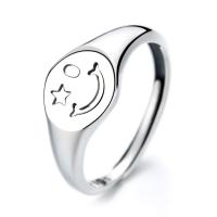 Sterling Silver Jewelry Finger Ring, 925 sterline d'argento, gioielli di moda & per la donna, assenza di nichel,piombo&cadmio, 9mm, Venduto da PC