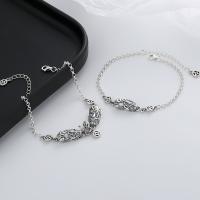 Bracelets en argent sterling, Argent sterling 925, avec 1.57inch chaînes de rallonge, bijoux de mode & styles différents pour le choix & pour femme, protéger l'environnement, sans nickel, plomb et cadmium, Longueur Environ 6.69 pouce, Vendu par PC