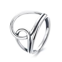 Bijoux de bague en argent sterling , Argent sterling 925, bijoux de mode & pour femme, protéger l'environnement, sans nickel, plomb et cadmium, 14mm, Vendu par PC