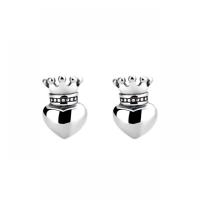 925 Sterling Silver Stud Earrings Antique finish fashion jewelry & for woman nickel lead & cadmium free Sold By Pair