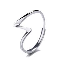 Sterling Silver Nakit Finger Ring, 925 Sterling Silver, modni nakit & za žene, nikal, olovo i kadmij besplatno, 9mm, Prodano By PC