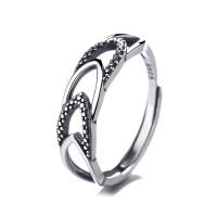 Sterling Silver Jewelry Finger Ring, 925 sterline d'argento, gioielli di moda & per la donna, assenza di nichel,piombo&cadmio, 6mm, Venduto da PC