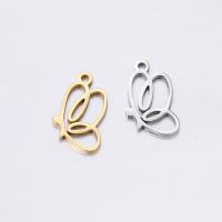 Stainless Steel Animal Pendants 304 Stainless Steel Butterfly Vacuum Ion Plating fashion jewelry & DIY Sold By Bag