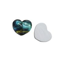 DIY Smykker Supplies, Resin, Heart, du kan DIY, flere farver til valg, 20x18mm, Solgt af PC