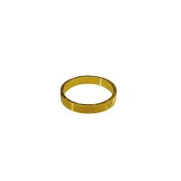 Titanium Steel Finger Ring real gold plated with heart pattern & for woman US Ring Sold By PC