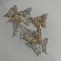 Mobiltelefon DIY sæt, Zinc Alloy, Butterfly, forgyldt, du kan DIY & hule, flere farver til valg, 40x30mm, 100pc'er/Lot, Solgt af Lot