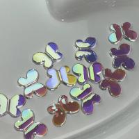 Jóias DIY suprimentos, resina, Borboleta, multi colorido, 19mm, 100PCs/Lot, vendido por Lot