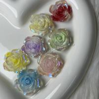 Mobile Phone DIY Decoration Resin Rose 33mm Sold By Lot