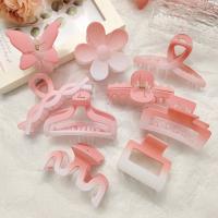 Haar Claw Clips, Acryl, verschillende stijlen voor de keuze & voor vrouw, roze, Verkocht door PC