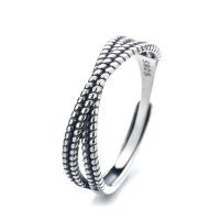 Sterling Silver Jewelry Finger Ring, 925 sterline d'argento, gioielli di moda & per la donna, assenza di nichel,piombo&cadmio, 5mm, Venduto da PC