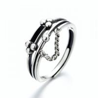 925 Sterling Silver Finger Rings Antique finish fashion jewelry & for woman nickel lead & cadmium free 7mm Sold By PC