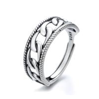 Bijoux de bague en argent sterling , Argent sterling 925, bijoux de mode & pour femme, protéger l'environnement, sans nickel, plomb et cadmium, 7mm, Vendu par PC