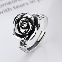 Sterling Silver Nakit Finger Ring, 925 Sterling Silver, Rose, modni nakit & za žene, nikal, olovo i kadmij besplatno, 16mm, Prodano By PC