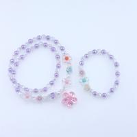 Resin sieraden sets, Hars, Bloem, voor kinderen, meer kleuren voor de keuze, Verkocht door Stel