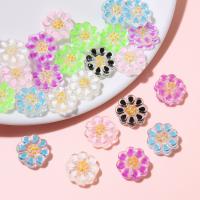 Lampwork Beads Flower DIY & enamel 14mm Approx 1mm Sold By Bag