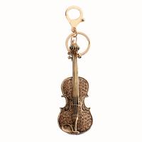 Zinc Alloy Key Lås, Guitar, guldfarve belagt, Nuttet & mode smykker & med rhinestone, flere farver til valg, 40x110mm, Solgt af PC