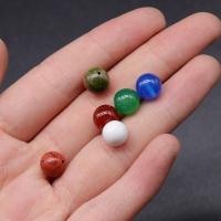 Gemstone Half Hole Bead Round DIY Sold By PC