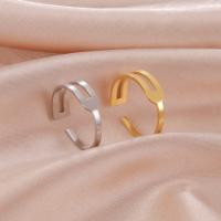 Stainless Steel Finger Ring 304 Stainless Steel Vacuum Ion Plating fashion jewelry & Unisex & hollow Sold By PC