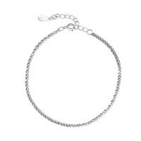 Zinklegierung Armband, mit Verlängerungskettchen von 5cm, Modeschmuck & für Frau, Silberfarbe, frei von Nickel, Blei & Kadmium, Länge ca. 16 cm, verkauft von PC