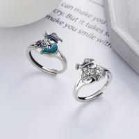 925 Sterling Silver Finger Rings Antique finish fashion jewelry & for woman nickel lead & cadmium free 14mm Sold By PC