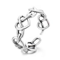 925 Sterling Silver Finger Rings Antique finish fashion jewelry & for woman nickel lead & cadmium free 7mm Sold By PC