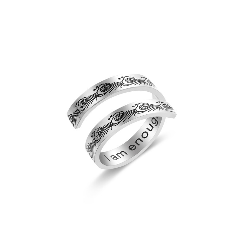 Bague personnalisée, acier inoxydable 316L, bijoux de mode & pour femme, couleur originale, 4.5x1.5mm,92mm, Vendu par PC