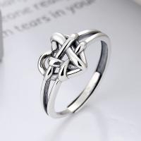 Sterling Silver Jewelry Finger Ring, 925 Sterling Silver, Croí, jewelry faisin & do bhean, nicil, luaidhe & caidmiam saor in aisce, 11mm, Díolta De réir PC