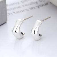 925 Sterling Silver Stud Earrings Antique finish fashion jewelry & for woman nickel lead & cadmium free Sold By Pair