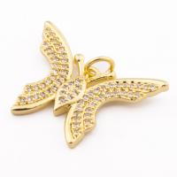 Cubic Zirconia Micro Pave Brass Pendant high quality gold color plated DIY & micro pave cubic zirconia nickel lead & cadmium free Approx 3mm Approx Sold By Lot