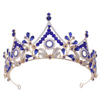 Tiaras, Sinc Alloy, le Crystal, jewelry faisin & do bhean & le rhinestone, dathanna níos mó le haghaidh rogha, nicil, luaidhe & caidmiam saor in aisce, Trastomhas Istigh:Thart 155mm, Díolta De réir PC