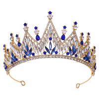 Tiara's, Zinc Alloy, met Kristal, mode sieraden & voor vrouw & met strass, meer kleuren voor de keuze, nikkel, lood en cadmium vrij, Binnendiameter:Ca 155mm, Verkocht door PC