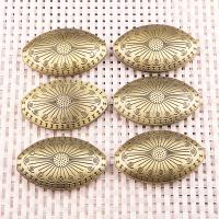 Zinc Alloy Spacer perler, Flad Oval, antik bronze farve forgyldt, Vintage & du kan DIY & børstet, nikkel, bly & cadmium fri, 46x28.60mm, Solgt af PC