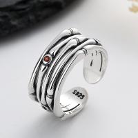 Sterling Silver Nakit Finger Ring, 925 Sterling Silver, modni nakit & bez spolne razlike & micro utrti kubni cirkonij, nikal, olovo i kadmij besplatno, 9.5mm, Prodano By PC