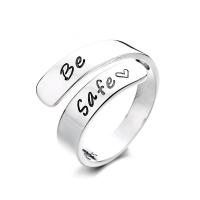 Bijoux de bague en argent sterling , Argent sterling 925, bijoux de mode & pour femme, protéger l'environnement, sans nickel, plomb et cadmium, 11mm, Vendu par PC