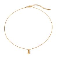 Colar de jóias de aço inoxidável, Aço inoxidável 304, with 1.97inch extender chain, joias de moda & para mulher, dourado, 1mm,14mm, vendido para Aprox 15.75 inchaltura Strand