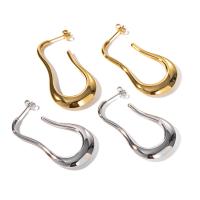 Stainless Steel Stud Earrings 304 Stainless Steel Vacuum Ion Plating fashion jewelry & for woman Sold By Pair