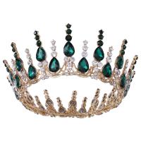 Tiara's, Zinc Alloy, met Kristal, mode sieraden & voor vrouw & met strass, meer kleuren voor de keuze, nikkel, lood en cadmium vrij, Binnendiameter:Ca 125mm, Verkocht door PC