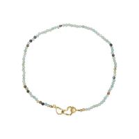 Amazonite ネックレス, とともに チタン鋼, ハート形, 純正ゴールド, ファッションジュエリー & 女性用, 長さ 約 16.1 インチ, 売り手 パソコン