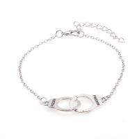 Sinc Alloy Bracelet, le 7cm slabhra extender, plátáilte, jewelry faisin & unisex, dathanna níos mó le haghaidh rogha, nicil, luaidhe & caidmiam saor in aisce, Fad Thart 16 cm, Díolta De réir PC