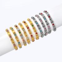 Zinklegering armbandkettingen, Zinc Alloy, met Magneet, plated, mode sieraden & voor vrouw & met strass, meer kleuren voor de keuze, Lengte 21 cm, Verkocht door PC