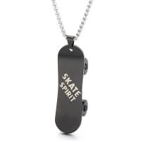 Collana in acciaio inossidabile, 304 acciaio inox, Skateboard, gioielli di moda & unisex, nessuno, 51x16mm, Lunghezza 50 cm, Venduto da PC