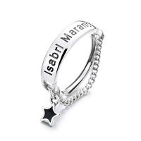 Sterling Silver Jewelry Finger Ring, 925 sterline d'argento, gioielli di moda & per la donna, assenza di nichel,piombo&cadmio, 5mm, Venduto da PC