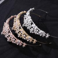 Bridal Tiaras Zinc Alloy with Crystal handmade fashion jewelry & for woman & with rhinestone nickel lead & cadmium free Inner Approx 155mm Sold By PC