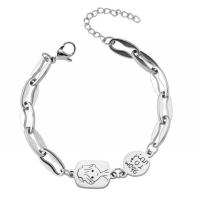 Sinc Alloy Bracelet, le 4.8cm slabhra extender, dath airgid plated, jewelry faisin & do bhean, nicil, luaidhe & caidmiam saor in aisce, Fad Thart 16.5 cm, Díolta De réir PC