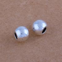 Zinc Alloy Jewelry Beads Round antique silver color plated vintage & DIY nickel lead & cadmium free Approx Sold By Bag