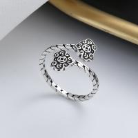 Sterling Silver smycken finger ring, 925 sterling silver, mode smycken & för kvinna, nickel, bly och kadmium gratis, 15mm, Säljs av PC