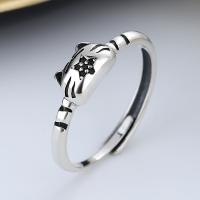 925 Sterling Silver Finger Rings Antique finish fashion jewelry & for woman nickel lead & cadmium free 6mm Sold By PC